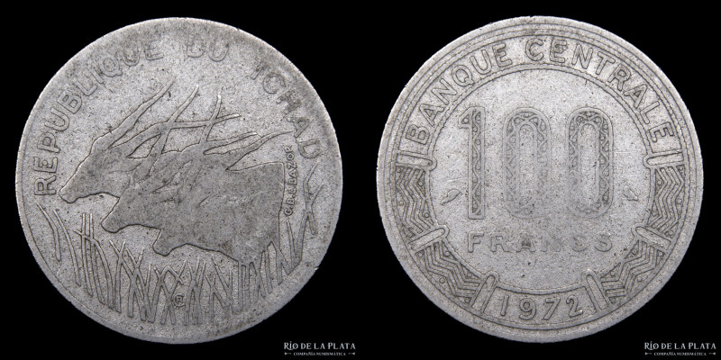 Chad. CFA Franc. 100 Francs 1972. Ni; 25.5mm; 6.70g. KM2 (VF)
Estimate: USD 10-...