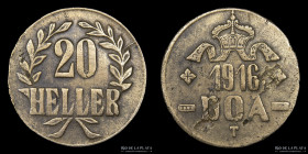 German East Africa. 20 Heller 1916 DOA T. KM15