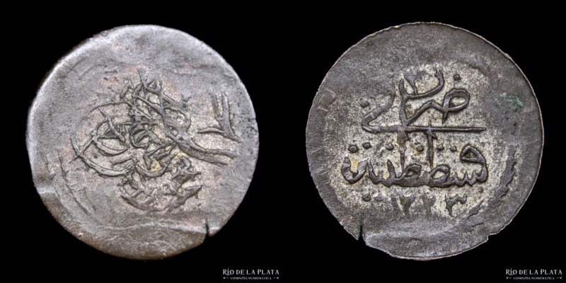 Imperio Otomano. Mahmud II (1808-1839). 1 Para (1223) Año de reinado 3. Ceca Con...