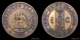 Indochina Francesa. 1 Centime 1892. KM1