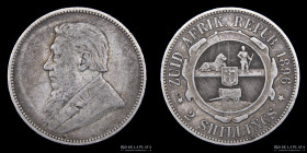 Sudafrica (S.A.R.) 2 Shillings 1896. KM6