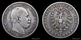 Prussia. Wilhem I. 2 Mark 1876 B. KM506