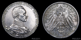 Prussia. Wilhem II. 3 Marks 1913 A. KM535