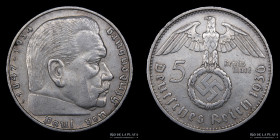 Alemania. 5 Reichsmark 1936 A. KM86