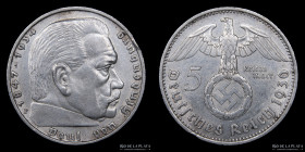Alemania. 5 Reichsmark 1936 F. KM94