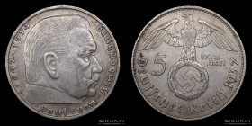 Alemania. 5 Reichsmark 1937 J. KM94