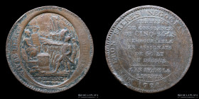 Francia. Revolucion. Monneron Freres. 5 SOLS 1792. KMTn31