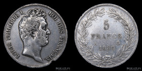 Francia. Luis Felipe I. 5 Francs 1830 A. KM735