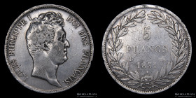Francia. Luis Felipe I. 5 Francs 1831 B. KM736