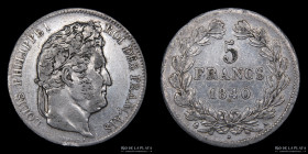 Francia. Luis Felipe I. 5 Francs 1840 A. KM749.1