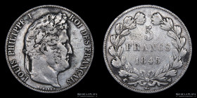Francia. Luis Felipe I. 5 Francs 1845 W. KM749.13