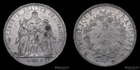 Francia. 5 Francs 1874 A. KM820.1