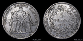 Francia. 5 Francs 1875 A. KM820.1