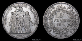 Francia. 5 Francs 1875 K. KM820.2