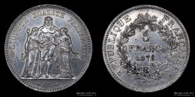 Francia. 5 Francs 1876 K. KM820.2