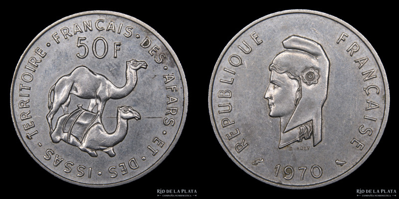 Francia. 50 Francs 1970. Cu-Ni; 25.5mm; 7.00g. KM18 (VF)
Estimate: USD 10-20