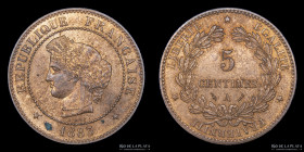 Francia. 5 Centimes 1883. KM821.1