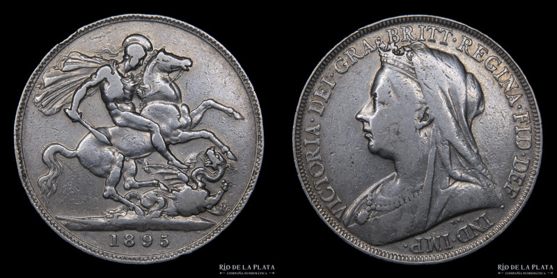 Gran Bretaña. Victoria. 1 Crown 1895. AG.925; 38.6mm; 28g. KM783 (VF)
Estimate:...