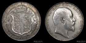 Gran Bretaña. Edward VII. Half Crown 1902. KM802
