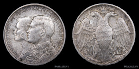 Grecia. Constantino II. 30 Drachmai 1964. KM87