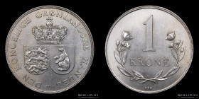 Groenlandia. Frederik IX. 1 Krone 1964. KM10a