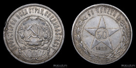 Rusia. URSS. 50 Kopeks 1922. Y83