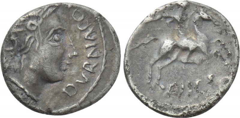 WESTERN EUROPE. Southern Gaul. Allobrages (Circa 61-43 BC). Quinarius. 

Obv: ...