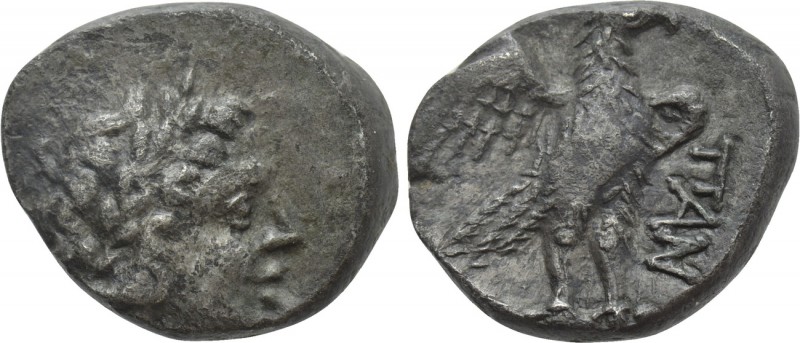 CIMMERIAN BOSPOROS. Pantikapaion. Drachm (Circa 250-200 BC). 

Obv: Laureate h...