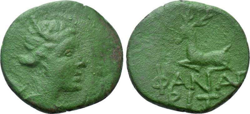 CIMMERIAN BOSPOROS. Phanagoria. Ae Tetrachalkon (Circa 105-90 or 95-86 BC). Stru...