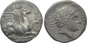 THRACE. Abdera. Tetradrachm (Circa 325/4-319/8 BC). Demetrios, magistrate.