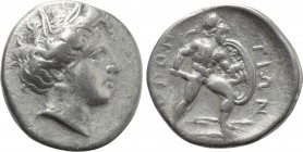 LOKRIS. Lokri Opuntii. Hemidrachm or Triobol (Circa 360-350 BC).