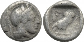 ATTICA. Athens. Drachm (Circa 454-404 BC).