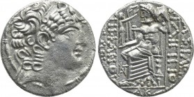 SELEUCIS & PIERIA. Antioch (47/6-14/3 BC). Tetradrachm. Posthumous Philip I Philadelphos type. Dated year 21 of the Caesarean Era (29/8 BC).