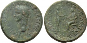 KINGS OF THRACE (Sapean). Rhoemetalkes III with Caligula (Circa 38-46 AD). Ae.