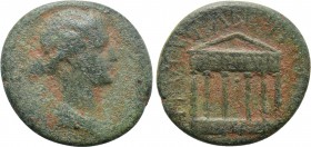 CORINTHIA. Corinth. Julia Augusta (Livia) (Augusta, 14-29). Ae. L. Arrius Peregrinus & L. Furius Labeo, duoviri.