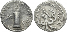 SEXTUS POMPEY. Denarius (40-39 BC). Uncertain mint in Sicily.