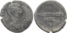 OCTAVIAN AND AGRIPPA. Denarius (38 BC). Military mint traveling with Agrippa in Gaul or with Octavian in Italy.