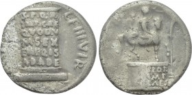 AUGUSTUS (27 BC-14 AD). Denarius. Rome. L. Vinicius, moneyer.