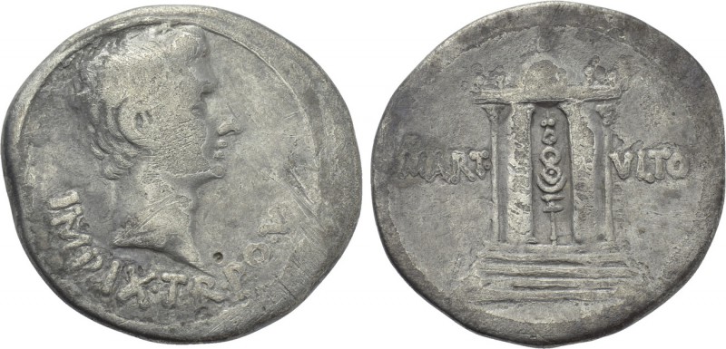 AUGUSTUS (27 BC-14 AD). Cistophorus. Pergamum. 

Obv: IMP IX TR PO V. 
Bare h...
