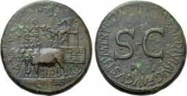 DIVUS AVGVSTVS (Died 14 AD). Sestertius. Rome. Struck under Tiberius.