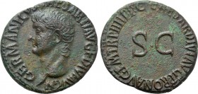 GERMANICUS (Died 19). As. Rome. Struck under Caligula.