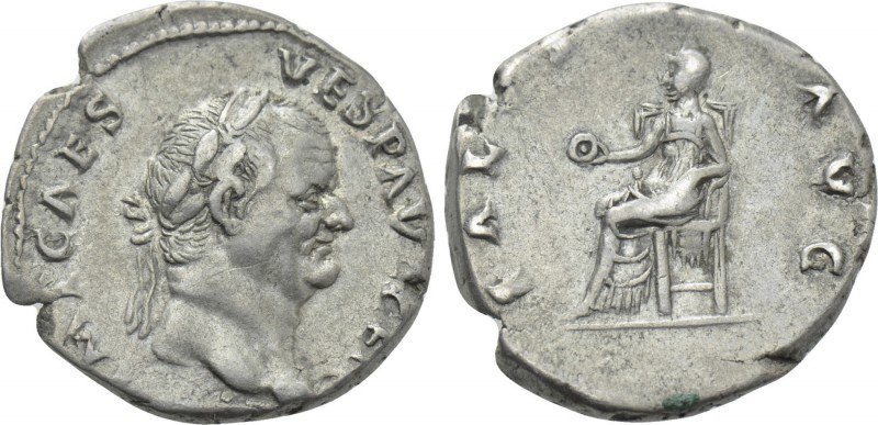 VESPASIAN (69-79). Denarius. Rome. 

Obv: IMP CAES VESP AVG CEN. 
Laureate he...