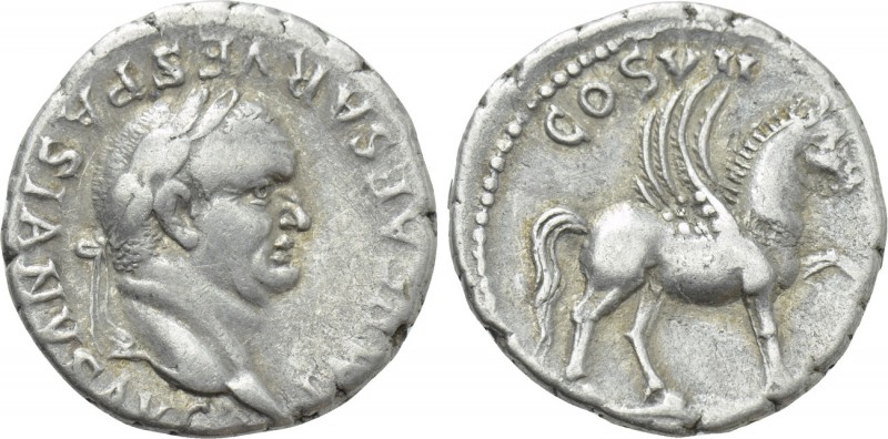 VESPASIAN (69-79). Denarius. Uncertain mint in Asia Minor, possibly Ephesus. 
...