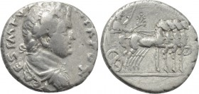 TITUS (Caesar, 69-79). Denarius. Antioch. "Judaea Capta" issue.