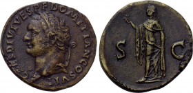 DOMITIAN (Caesar, 69-81). Dupondius or As. Rome.