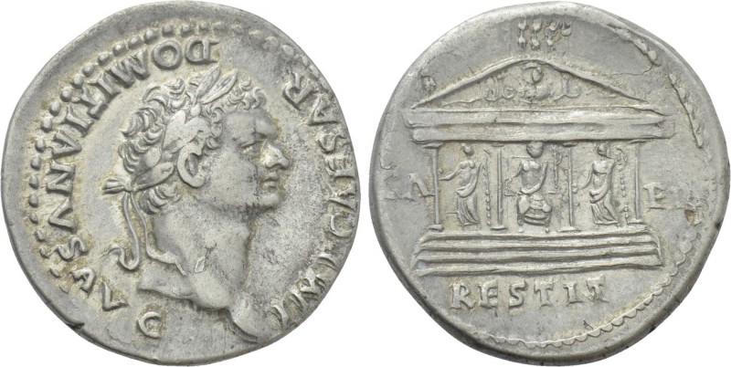 DOMITIAN (81-96). Cistophorus. Ephesus (or Rome for circulation in Asia Minor)....