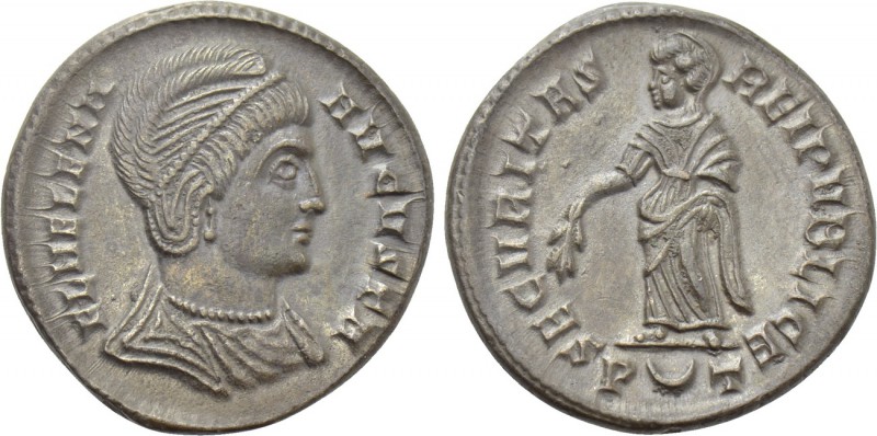 HELENA (Augusta, 324-328/30). Follis. Ticinum. 

Obv: FL HELENA AVGVSTA. 
Dia...