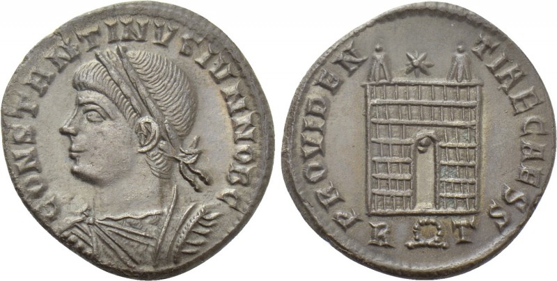 CONSTANTINE II (Caesar, 316-337). Follis. Rome. 

Obv: CONSTANTINVS IVN NOB C....