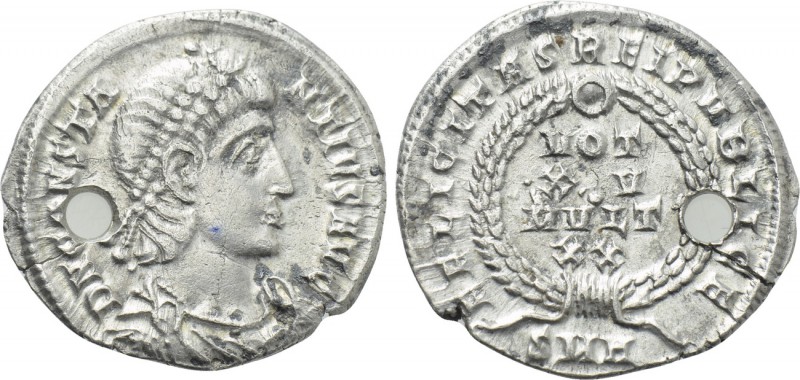 CONSTANTIUS II (337-361). Siliqua. Heraclea. 

Obv: D N CONSTANTIVS AVG. 
Dia...