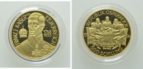 AUSTRIA. GOLD 500 Schilling (1994). Wien (Vienna). Commemorating the Congress of Vienna.